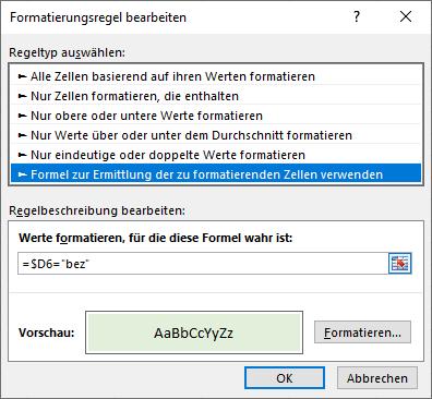 Excel-Tipp 142 Bedingte Formatierung