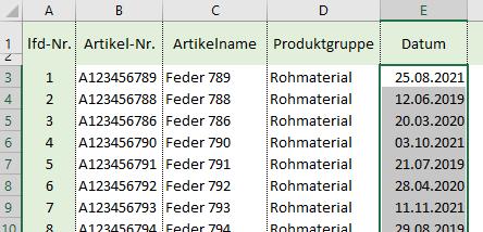 Excel-Tipp 148 Ausgangssituation