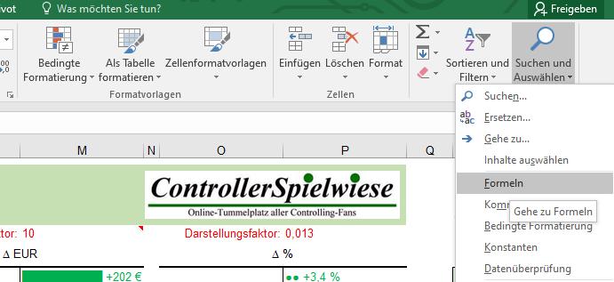 Excel-Tipp 150 Formeln suchen