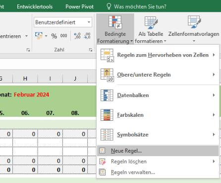 Excel-Tipp 157 Bedingte Formatierung