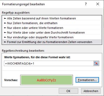 Excel-Tipp 157 Formate wählen