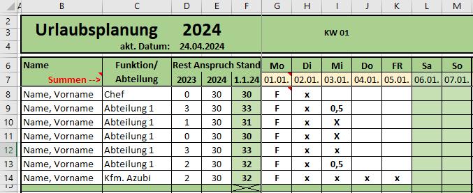 Excel-Tipp 159 Per Hyperlink zum heutigen Datum