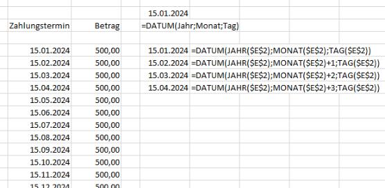 Excel-Tipp 160 Datum hochrechnen mit DATUM